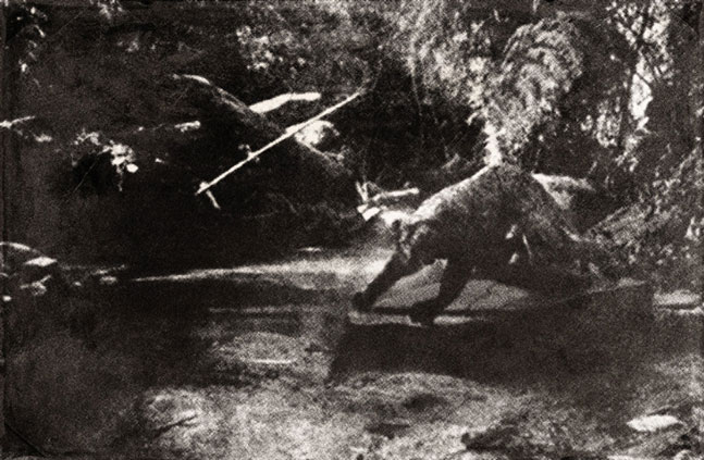 Penemuan awal patung siluman macan di Pedalaman Karasdendam Tanah Runcuk